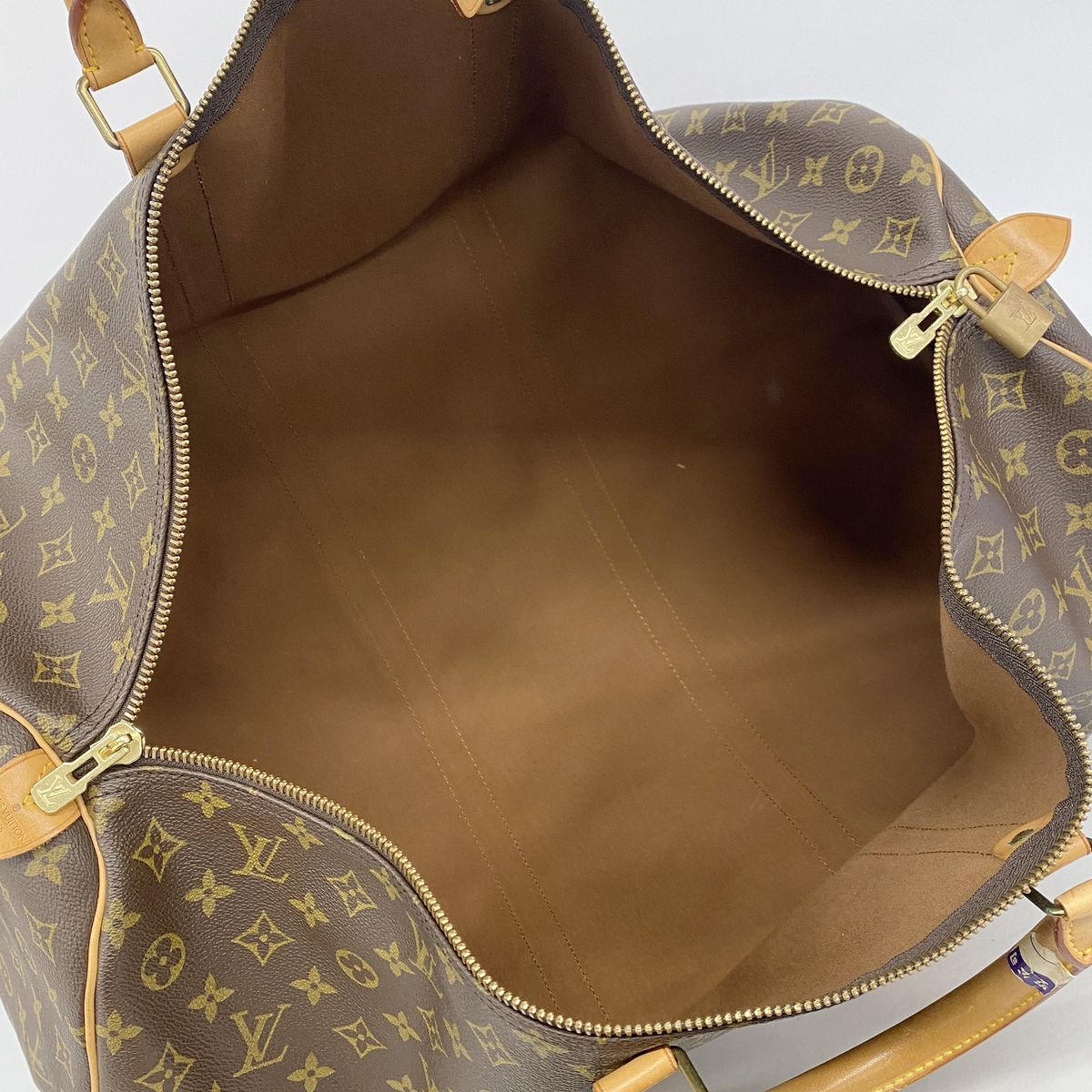Louis Vuitton Boston Bag Monogram Keepall 60 Brown — view 4