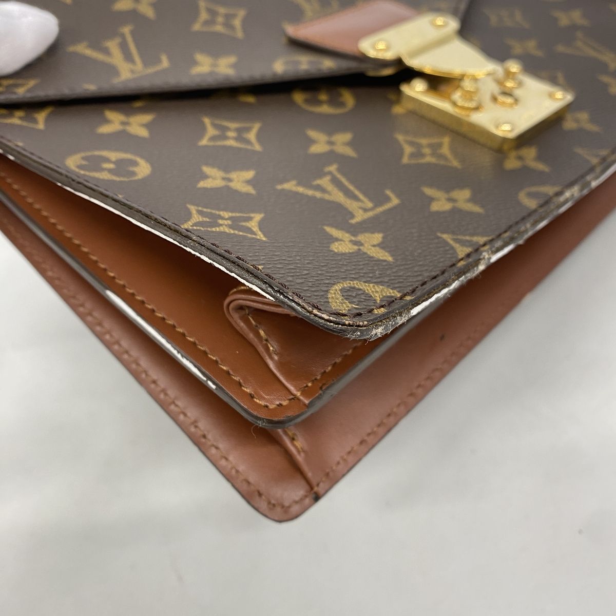 Louis Vuitton Handbag Monogram Concorde Brown — view 6