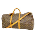Louis Vuitton Boston Bag Monogram Keepall Bandouliere 60 Brown
