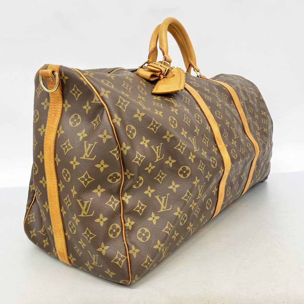 Louis Vuitton Boston Bag Monogram Keepall Bandouliere 60 Brown — view 2