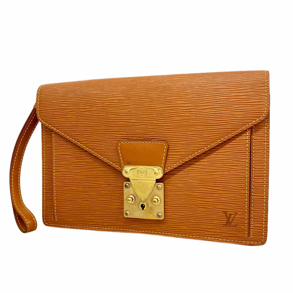 Louis Vuitton Clutch Epi Pochette Series Dragonne Cipango Gold