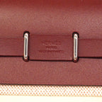 Hermes Shoulder Bag Herbag Zip Mini Toile H Rouge Ash Silver — view 5