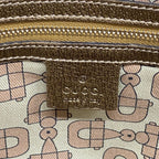 Gucci Handbag GG Canvas Beige Brown Champagne Gold — view 5