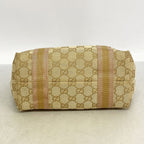 Gucci Handbag GG Canvas Beige Brown Champagne Gold — view 3