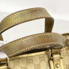 Gucci Handbag GG Canvas Beige Brown Champagne Gold — view 7