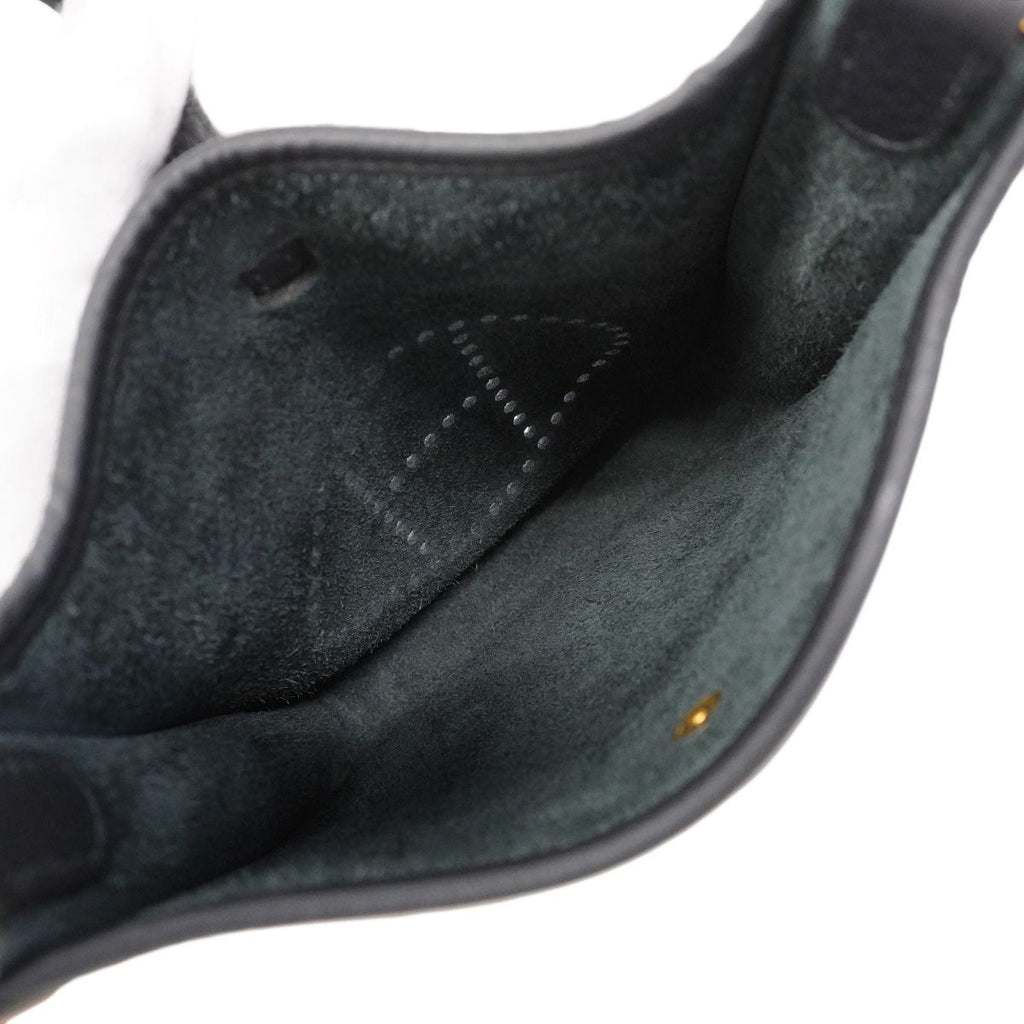 Hermes Shoulder Bag Evelyne TPM Taurillon Clemence Bleu Nuit Gold — view 4