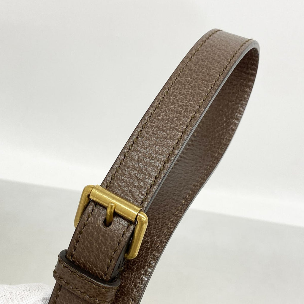 Gucci Shoulder Bag Ophidia Brown Beige Gold — view 8