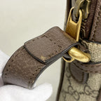 Gucci Shoulder Bag Ophidia Brown Beige Gold — view 6