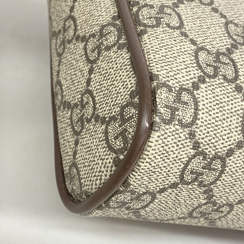 Gucci Shoulder Bag Ophidia Brown Beige Gold — view 7