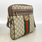 Gucci Shoulder Bag Ophidia Brown Beige Gold — view 2