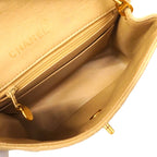 Chanel Shoulder Bag Mini Quilted Lambskin Beige Gold — view 4