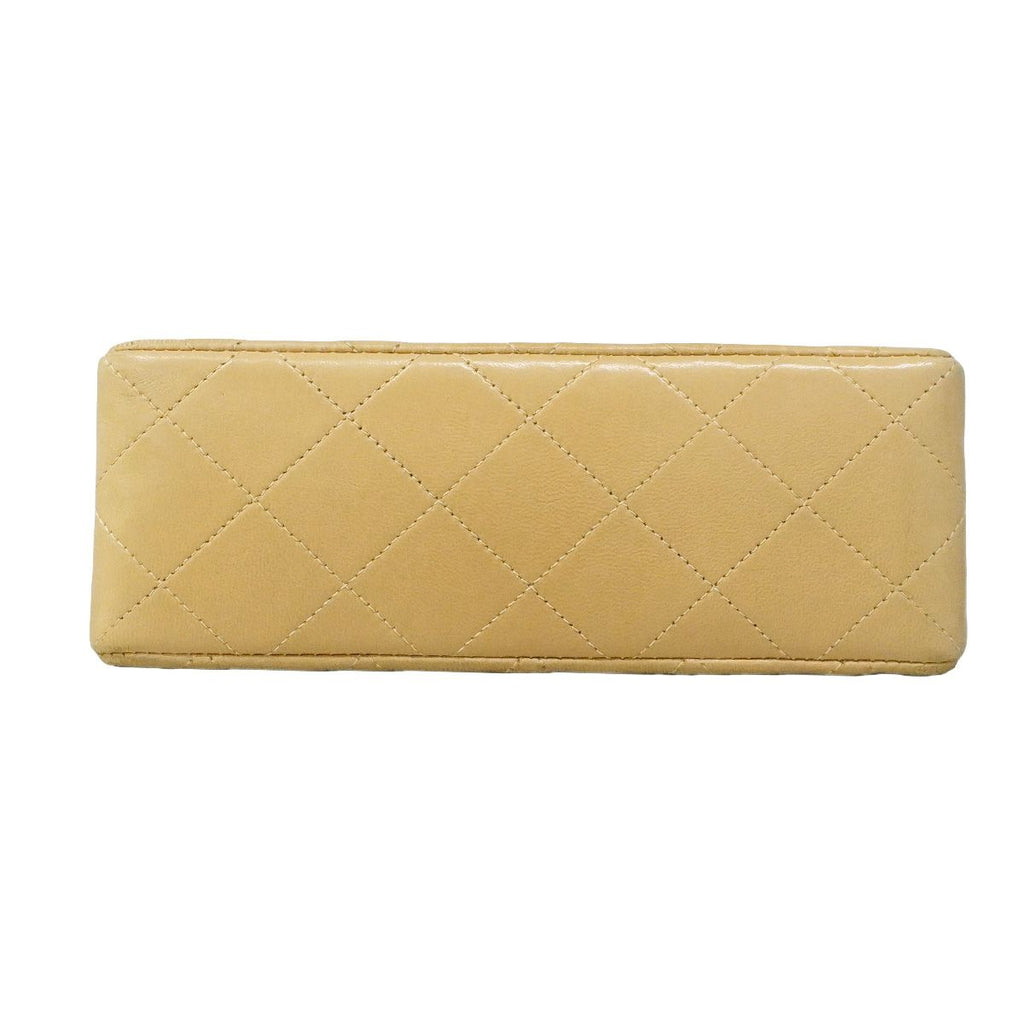 Chanel Shoulder Bag Mini Quilted Lambskin Beige Gold — view 3