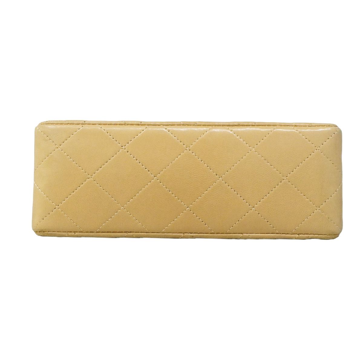 Chanel Shoulder Bag Mini Quilted Lambskin Beige Gold — view 3