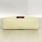 Gucci Shoulder Bag Ophidia Leather Ivory Gold — view 3