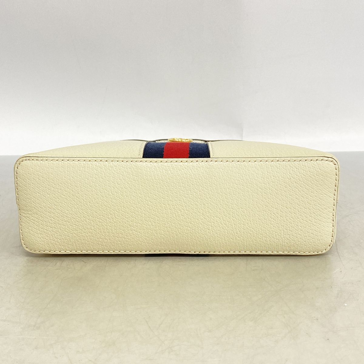 Gucci Shoulder Bag Ophidia Leather Ivory Gold — view 3
