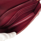 Fendi Shoulder Bag Leather Bordeaux Gold — view 4