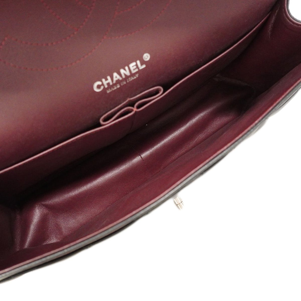 Chanel Shoulder Bag Maxi Quilted Lambskin Black Silver — view 4