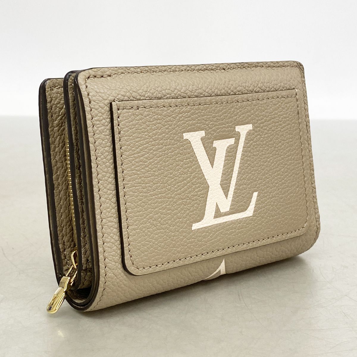 Louis Vuitton Wallet Monogram Empreinte Bicolor Portefeuille Clair Tourterelle — view 2