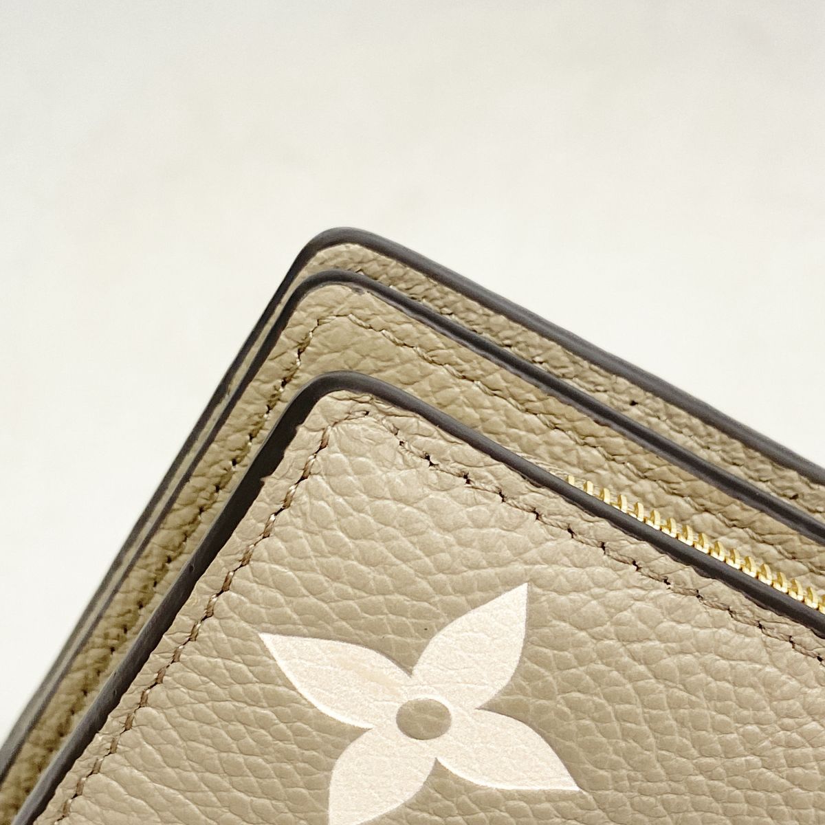 Louis Vuitton Wallet Monogram Empreinte Bicolor Portefeuille Clair Tourterelle — view 6