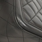 Chanel Shoulder Bag Quilted Lambskin Black Gold — view 6