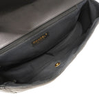Chanel Shoulder Bag Quilted Lambskin Black Gold — view 4