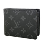 Louis Vuitton Billfold Monogram Eclipse Portefeuille Multiple Black Wallet