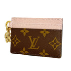 Louis Vuitton Card Case Monogram LV Charm Brown