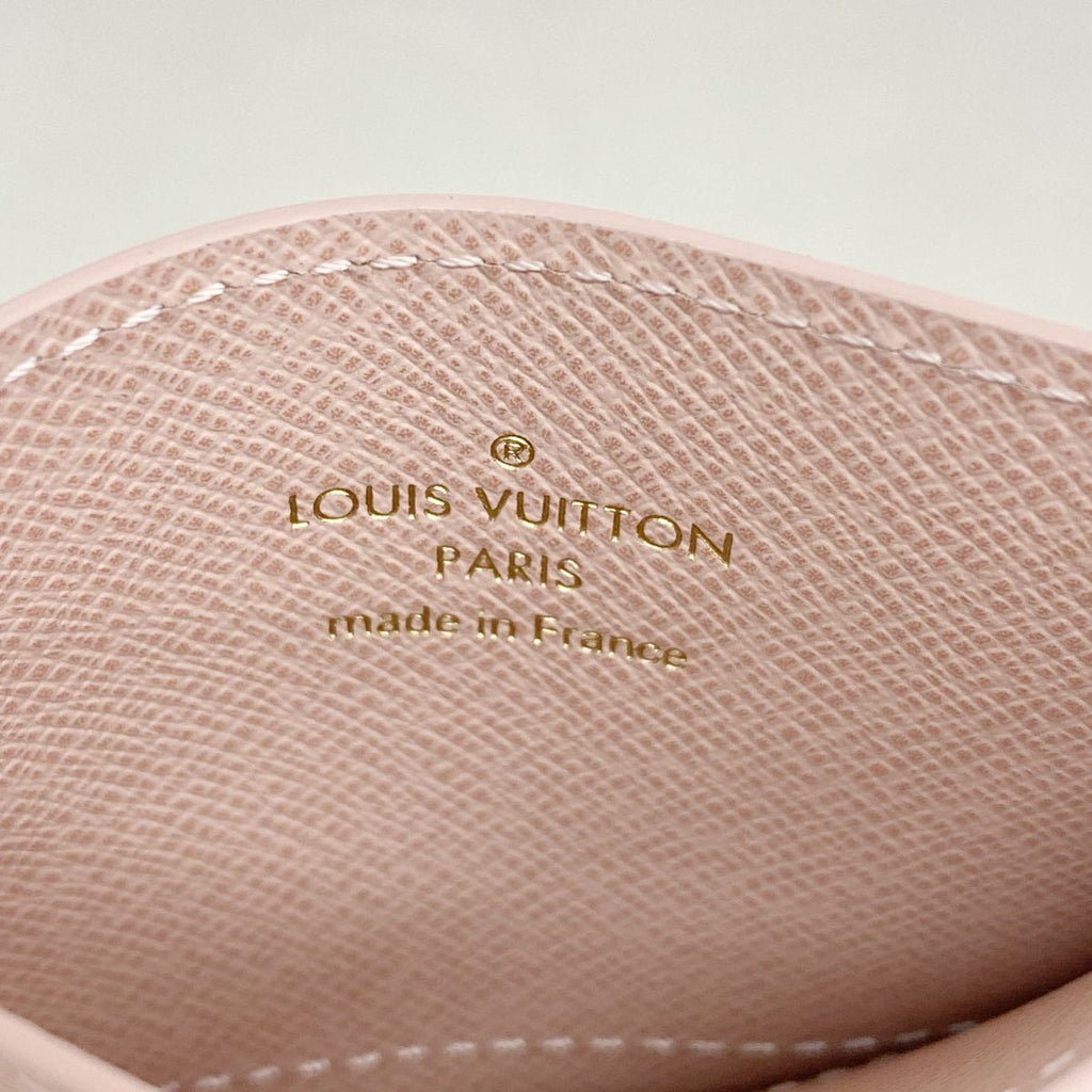 Louis Vuitton Card Case Monogram LV Charm Brown — view 4