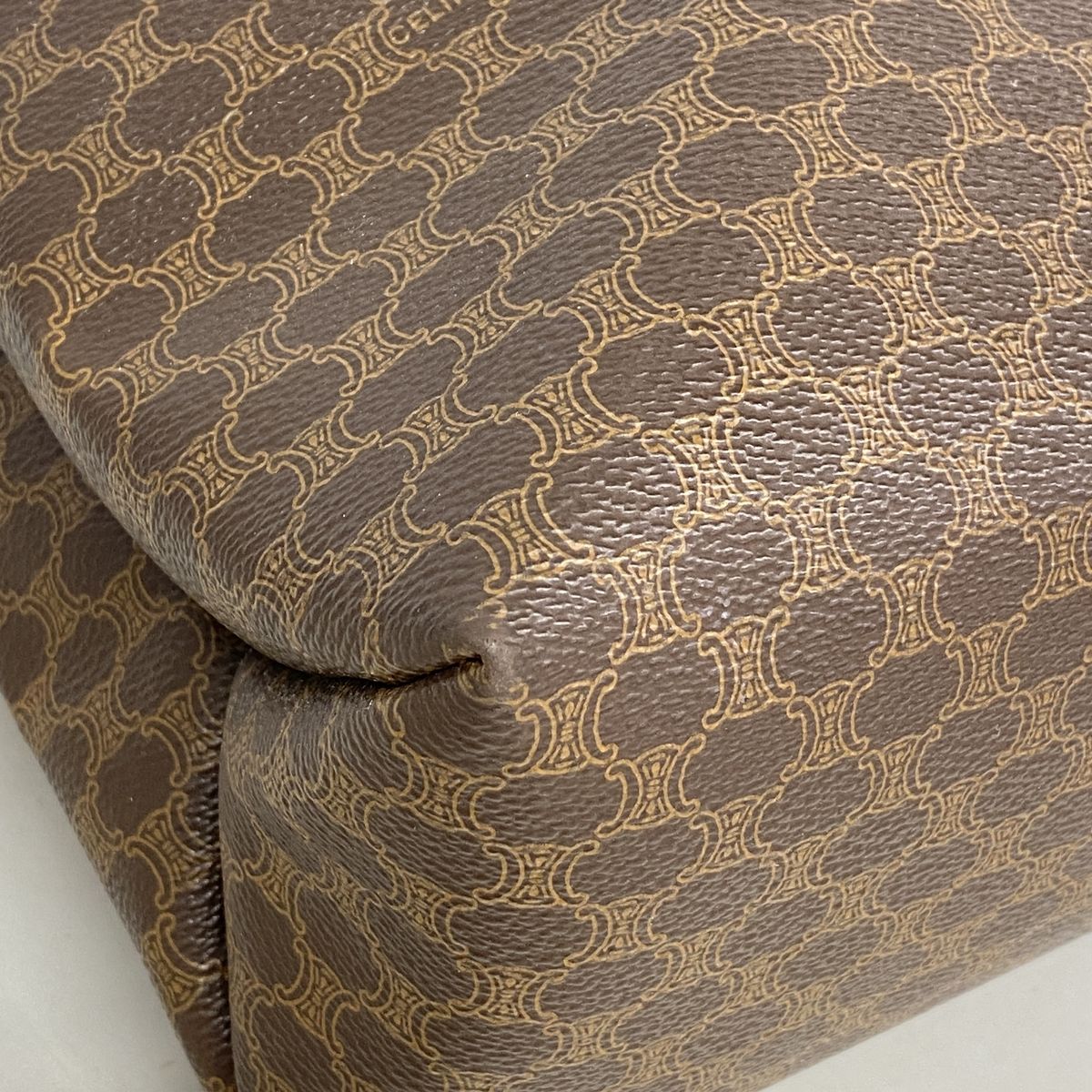 Celine Tote Bag Macadam Brown Gold — view 8