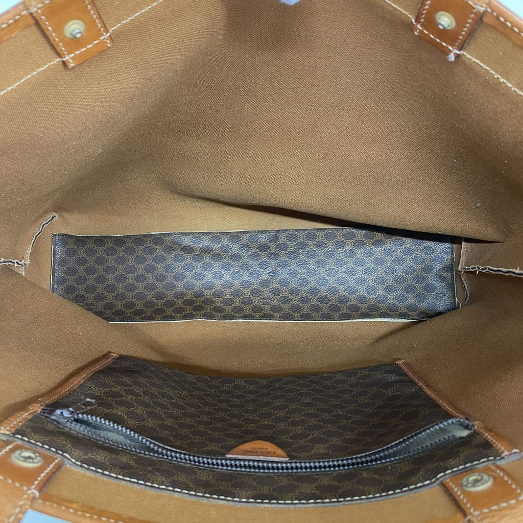 Celine Tote Bag Macadam Brown Gold — view 4