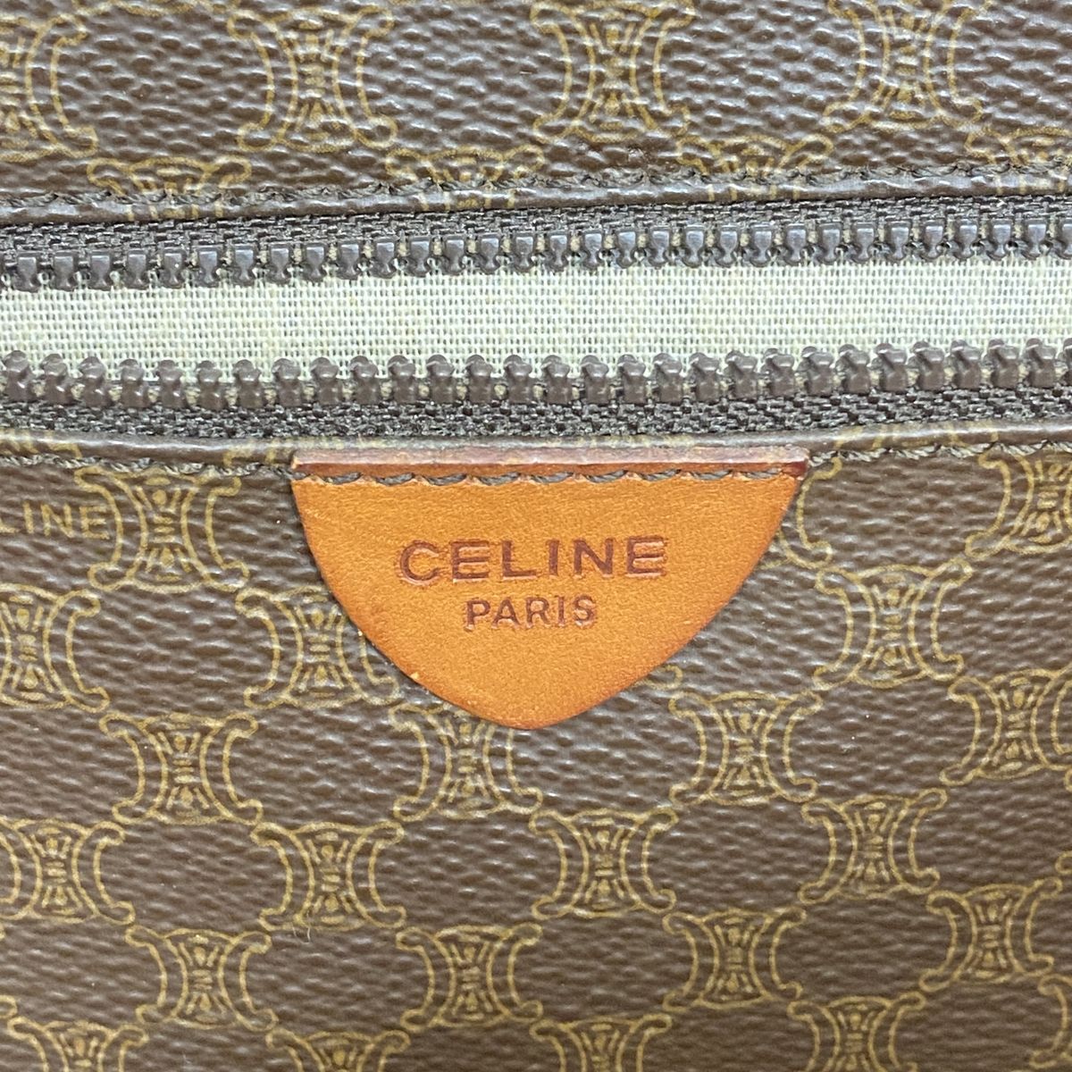 Celine Tote Bag Macadam Brown Gold — view 5