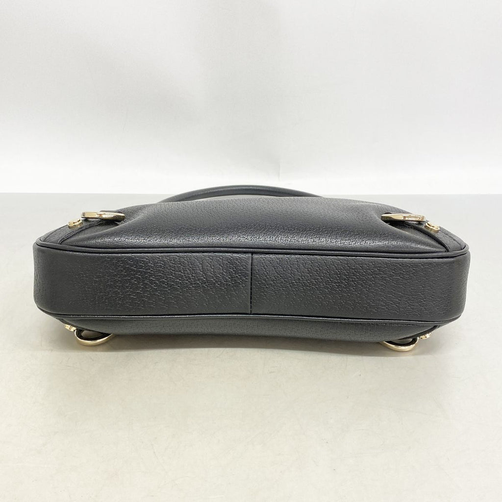 Gucci Shoulder Bag Abbey Leather Black Champagne Gold — view 3