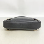Gucci Shoulder Bag Abbey Leather Black Champagne Gold — view 3
