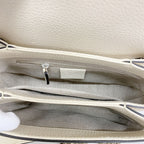 Gucci Shoulder Bag Interlocking G Leather Ivory Champagne Gold — view 4