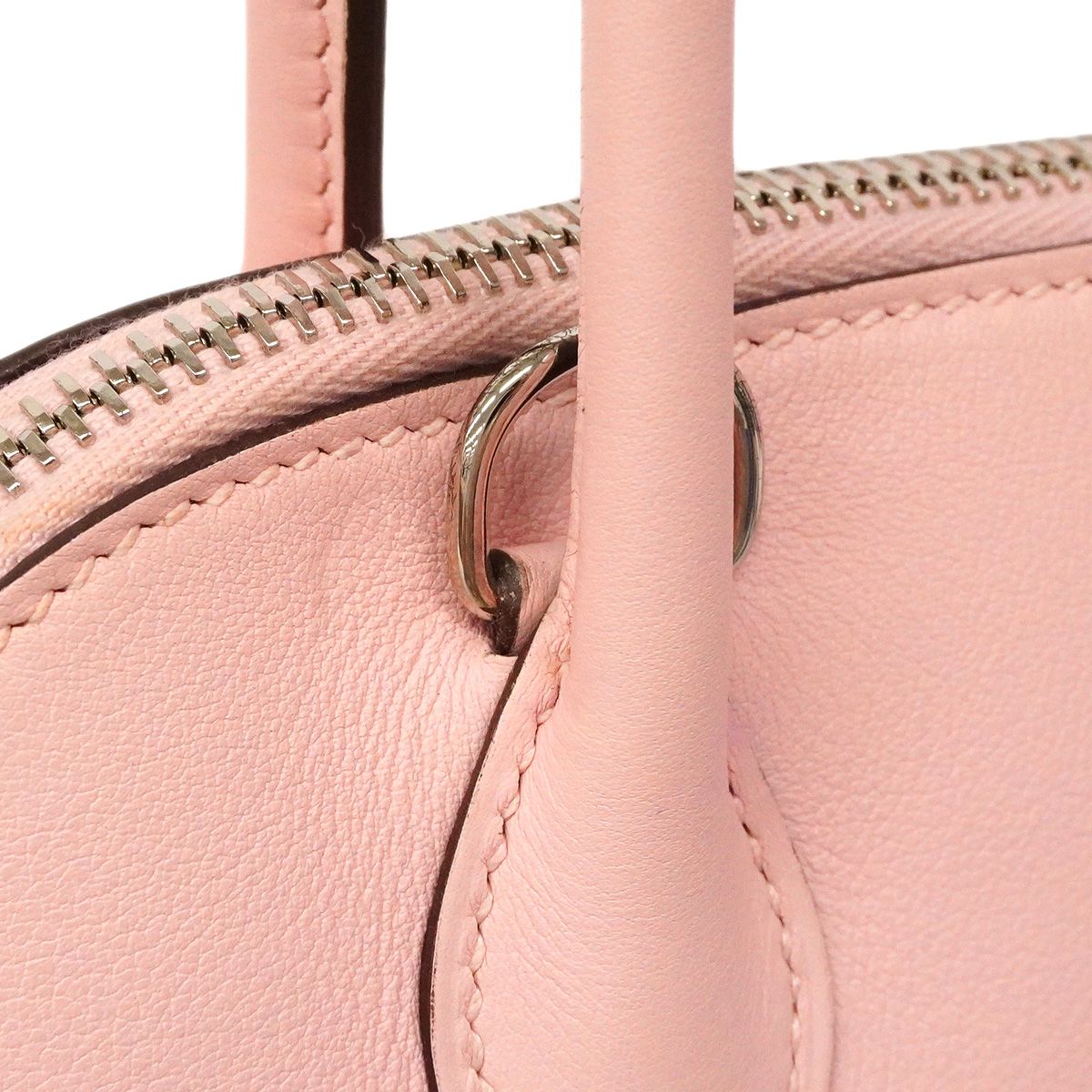 Hermes Handbag Bolide 27 Swift Rose Sakura Silver 2-Way Bag — view 8