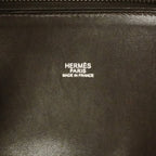 Hermes Handbag Bolide 31 Taurillon Clemence Ebene Silver 2-Way Bag — view 5