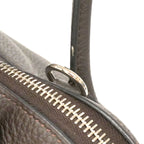 Hermes Handbag Bolide 31 Taurillon Clemence Ebene Silver 2-Way Bag — view 7