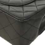 Chanel Shoulder Bag Quilted Lambskin Black Gold — view 6