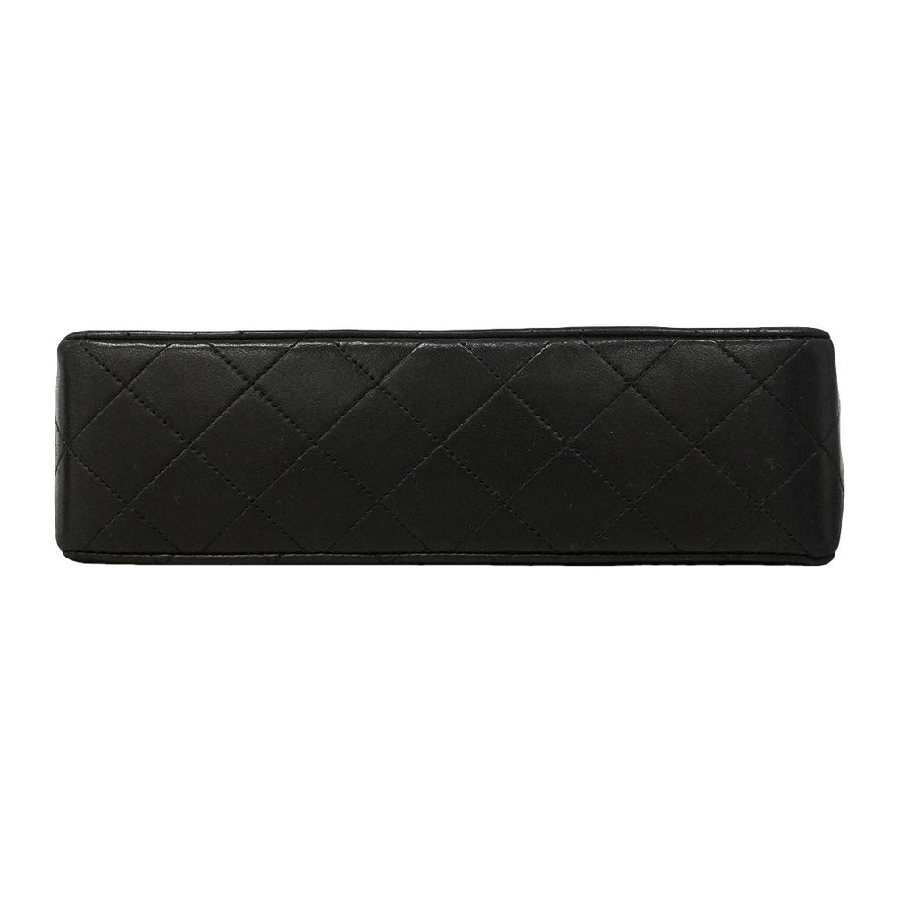 Chanel Shoulder Bag Quilted Lambskin Black Gold — view 3
