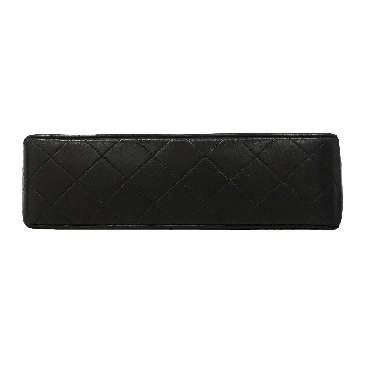 Chanel Shoulder Bag Quilted Lambskin Black Gold — view 3
