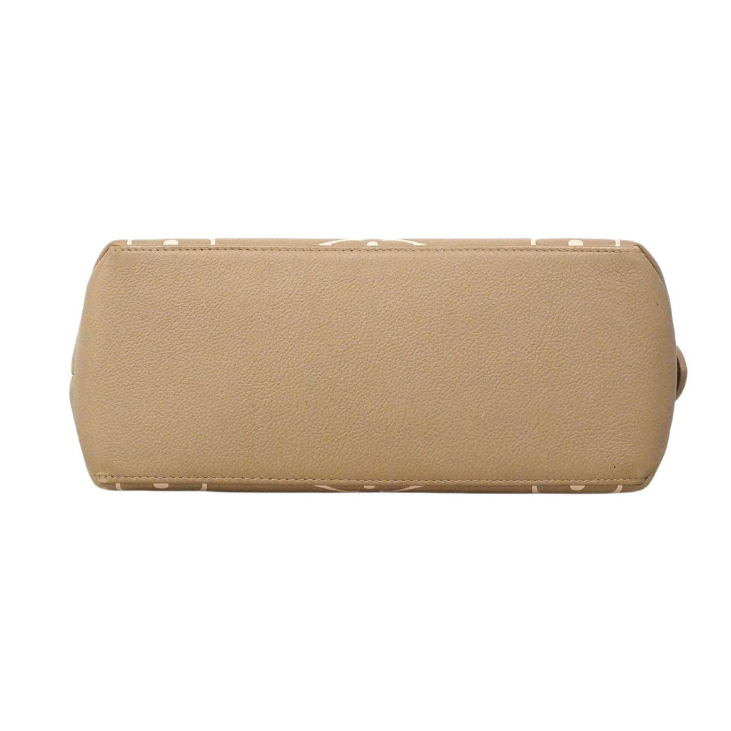 Louis Vuitton Handbag Monogram Empreinte Petit Palais PM Tourterelle Cream — view 3