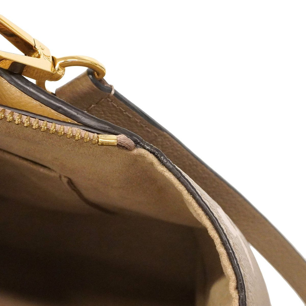 Louis Vuitton Handbag Monogram Empreinte Petit Palais PM Tourterelle Cream — view 7