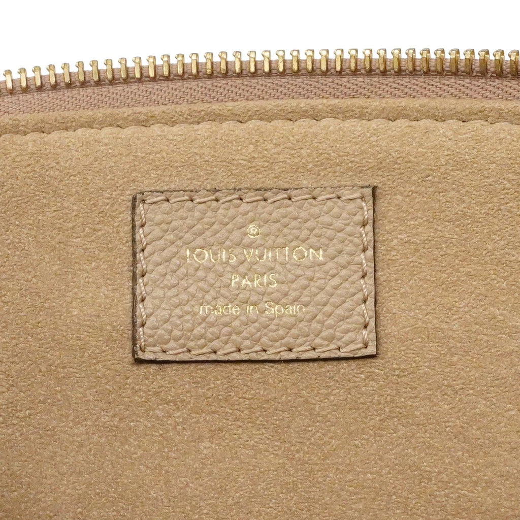 Louis Vuitton Handbag Monogram Empreinte Petit Palais PM Tourterelle Cream — view 5