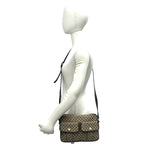 Celine Macadam Blason Pattern Canvas Leather Shoulder Bag Pochette Crossbody — view 2