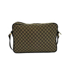 Celine Macadam Blason Pattern Canvas Leather Shoulder Bag Pochette Crossbody — view 3