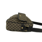 Celine Macadam Blason Pattern Canvas Leather Shoulder Bag Pochette Crossbody — view 6