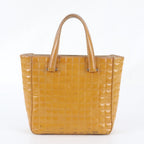 Chanel Choco Bar CC Logo Leather Handbag Shoulder — view 3