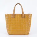 Chanel Choco Bar CC Logo Leather Handbag Shoulder