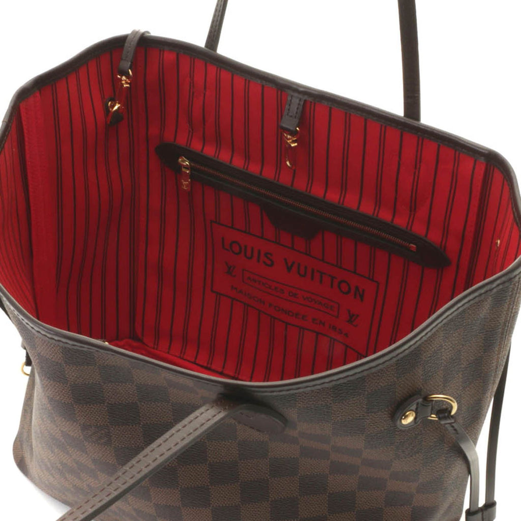 Louis Vuitton Neverfull MM Tote Bag Damier Canvas Cerise — view 6