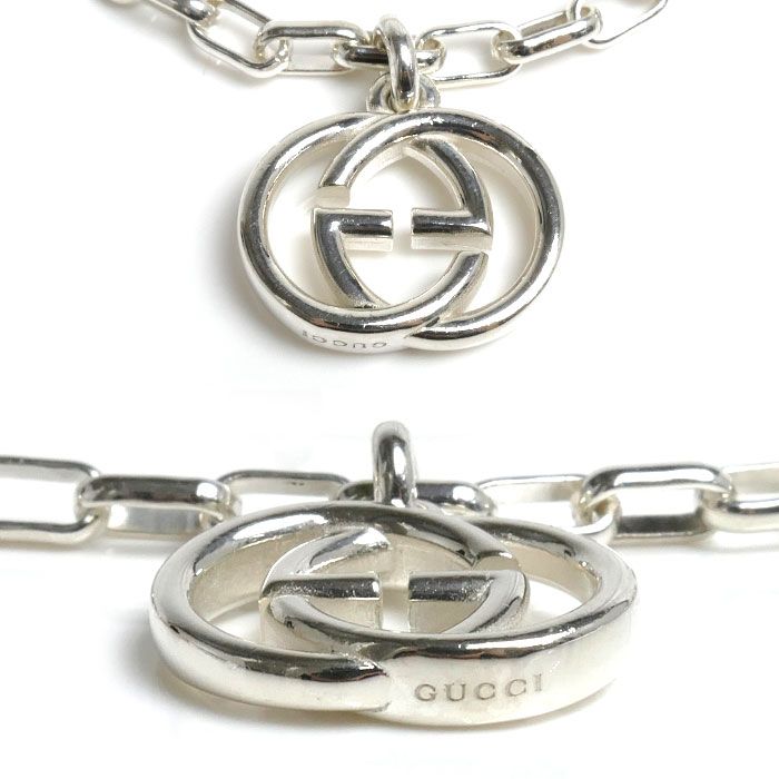 Gucci 925 Sterling Silver Interlocking G Bracelet 21 — view 2